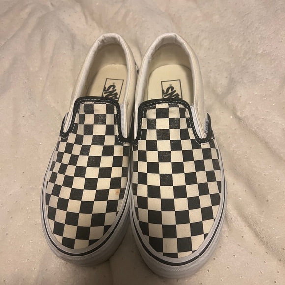 Checkerboard Platform Vans - Picture 6 of 7